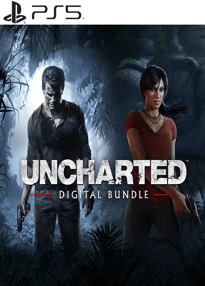 Pacote digital com UNCHARTED 4: A Thief's End e UNCHARTED: The Lost Legacy PS5 Mídia Digital
