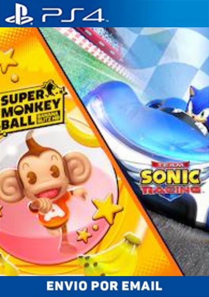 Team Sonic Racing and Super Monkey Ball: Banana Blitz PS4 MÍDIA DIGITAL