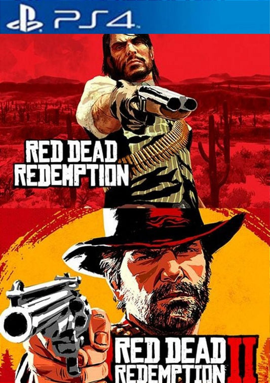 Bundle Red Dead Redemption e Red Dead Redemption 2 ps4 midia digital