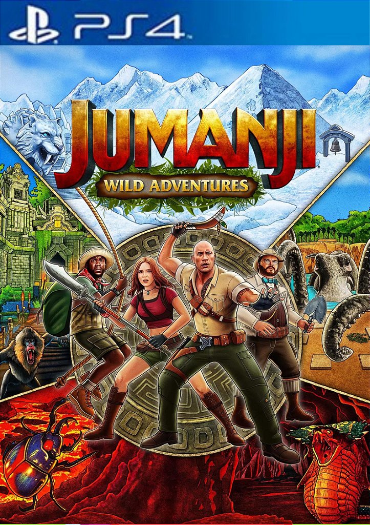 Jumanji: Aventuras Selvagens ps4 midia digital